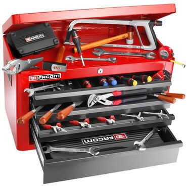 Tool set in case with 4 drawers type no. 2074.M